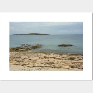 Limestone Coast in Kamenjak Park, Croatia Posters and Art